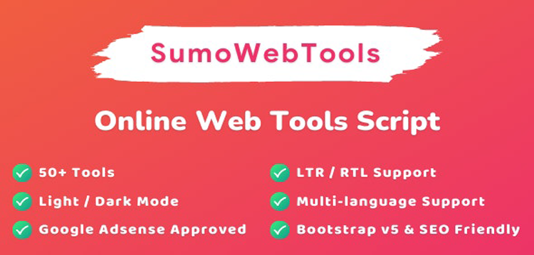 Item cover for download SumoWebTools - Online Web Tools Script