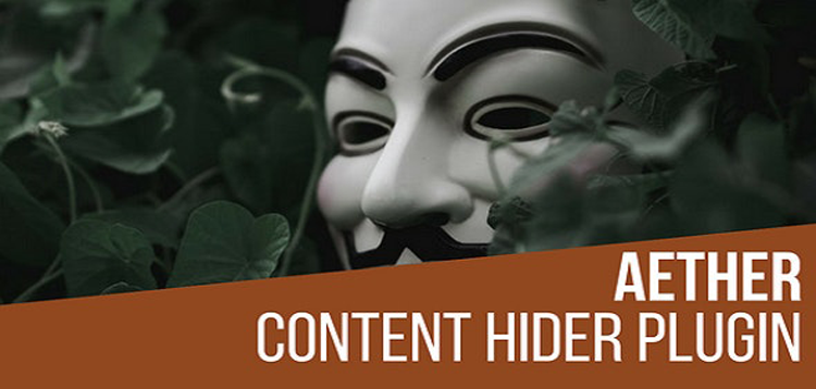 Item cover for download Aether Content Hider Plugin for WordPress