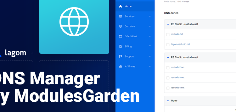 Item cover for download Module Integrations - DNS Manager by ModulesGarden for Lagom WHMCS