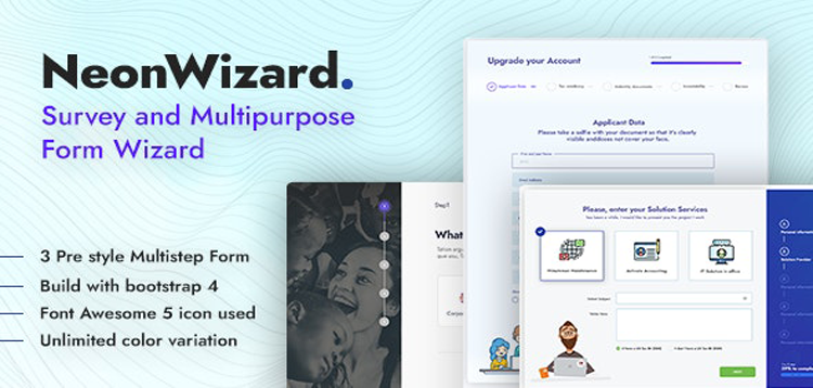 Item cover for download NeonWizard - Questionnaire Multistep Form Wizard