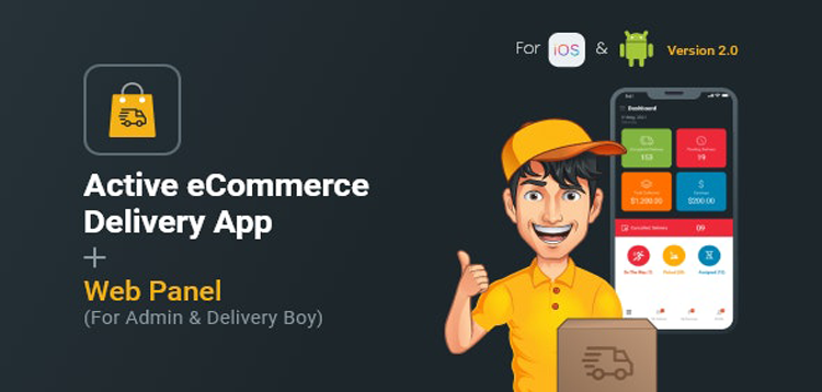 Item cover for download Active eCommerce Delivery Boy Flutter App