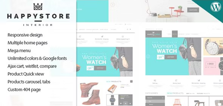 Item cover for download HappyStore - Responsive WordPress WooCommerce Theme