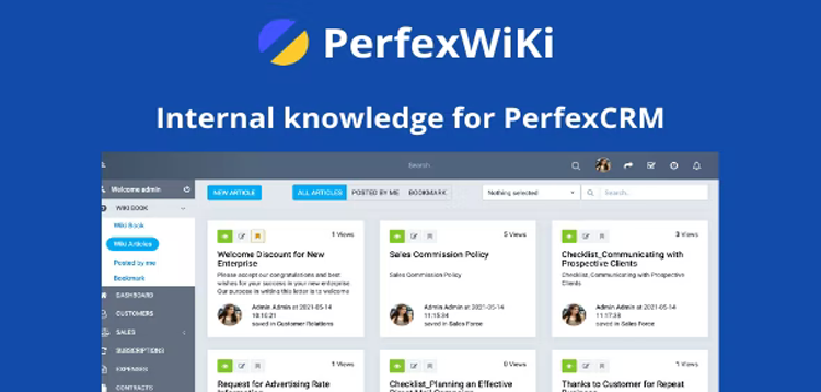 Item cover for download PerfexWiki - Internal knowledge for Perfex CRM
