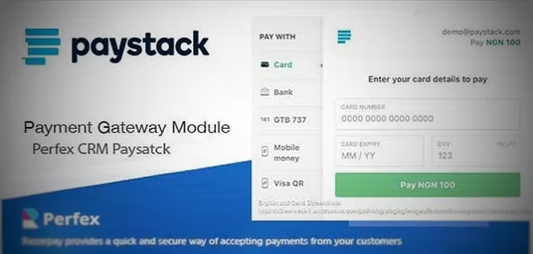 Item cover for download Paystack Payment Gateway for Perfex CRM