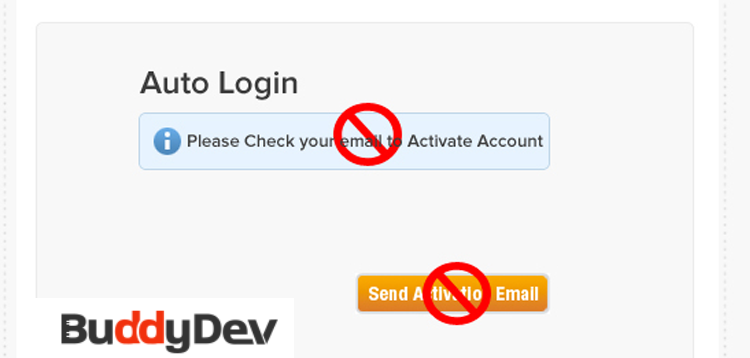 Item cover for download BuddyPress Auto Activate Auto Login