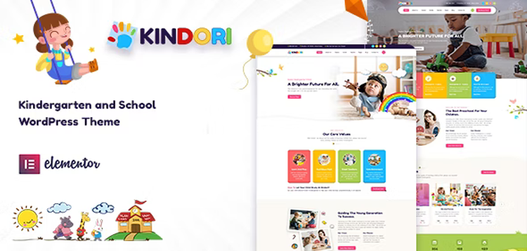 Item cover for download Kindori - School Kindergarten WordPress Theme