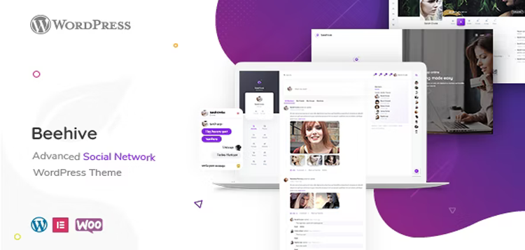 Item cover for download Beehive - Social Network WordPress Theme