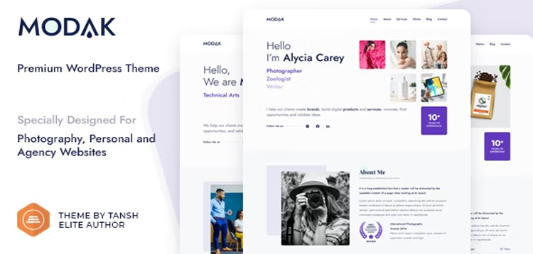 Item cover for download Modak - One Page WordPress Theme