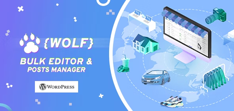 Item cover for download WOLF - WordPress Posts Bulk Editor and Manager Professional