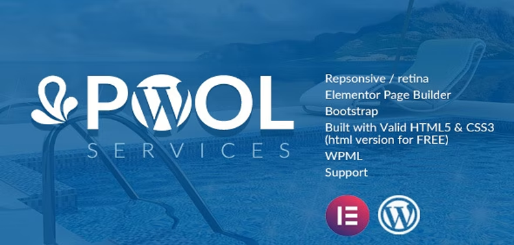 Item cover for download Pool Services WordPress Theme + RTL