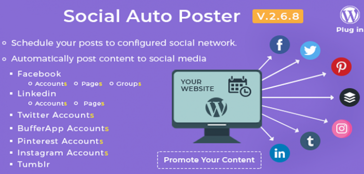 Item cover for download Social Auto Poster - WordPress Plugin