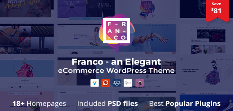 Item cover for download Franco - Elegant WooCommerce WordPress Theme