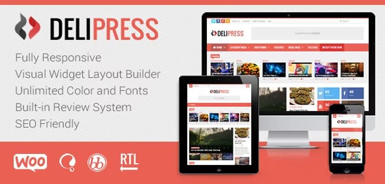 Item cover for download DeliPress - Magazine and Review WordPress Theme
