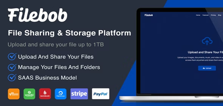 Item cover for download Filebob - File Sharing And Storage Platform (SAAS)