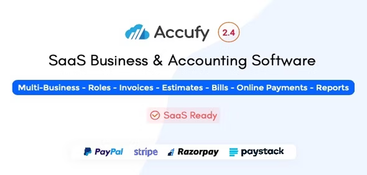 Item cover for download Accufy - SaaS Business & Accounting Software