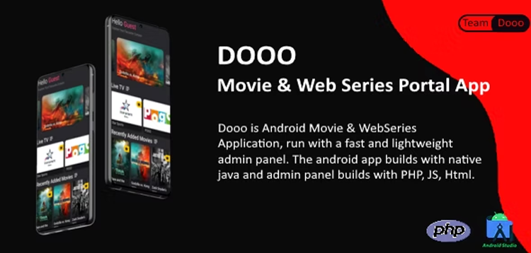 Item cover for download Dooo - Movie & Web Series Portal App