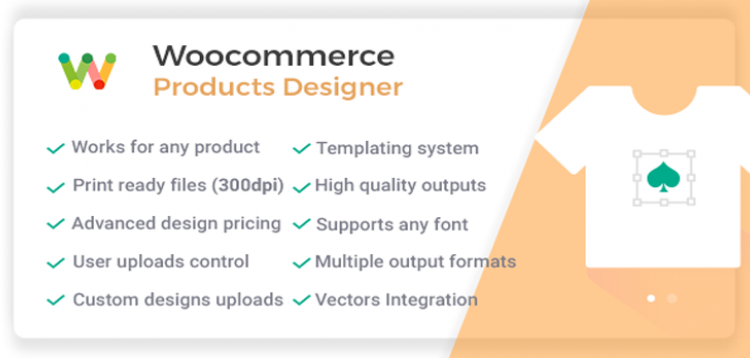 Item cover for download Woocommerce Products Designer - Online Product Customizer for Shirts, Cards, Lettering & Decals