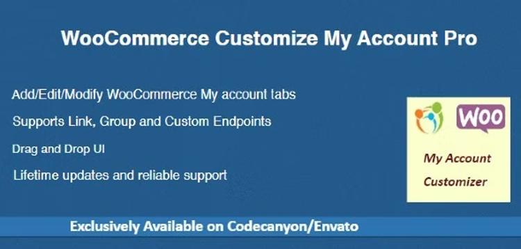 Item cover for download WooCommerce Customize My Account Pro