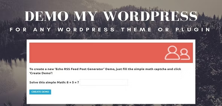 Item cover for download Demo My WordPress - Temporary WordPress Install Creator