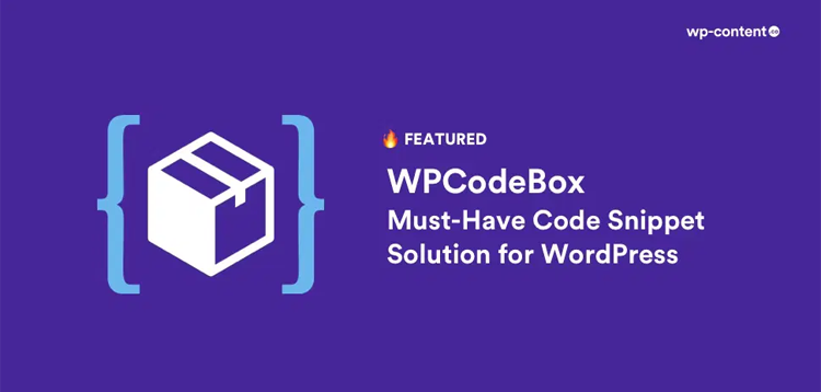 Item cover for download WPCodeBox Add Code Snippets to WordPress