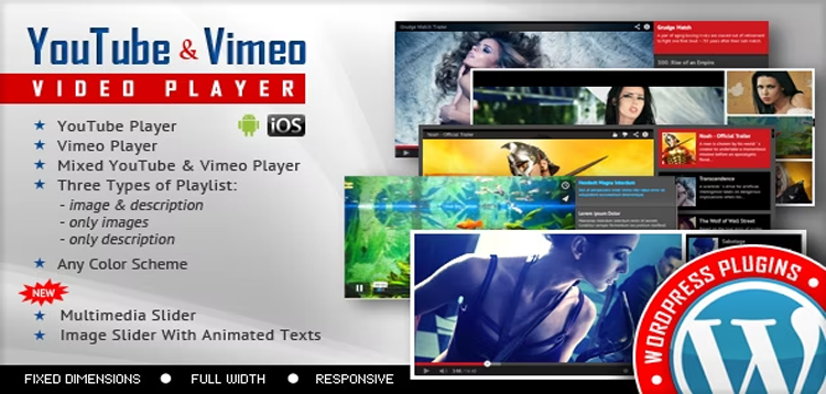 Item cover for download Youtube Vimeo Video Player and Slider WP Plugin