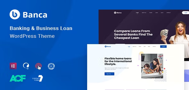 Item cover for download Banca - Banking, Finance & Business Loan WordPress Theme