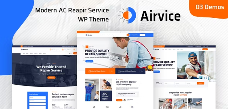 Item cover for download Airvice - AC Repair Services WordPress Theme