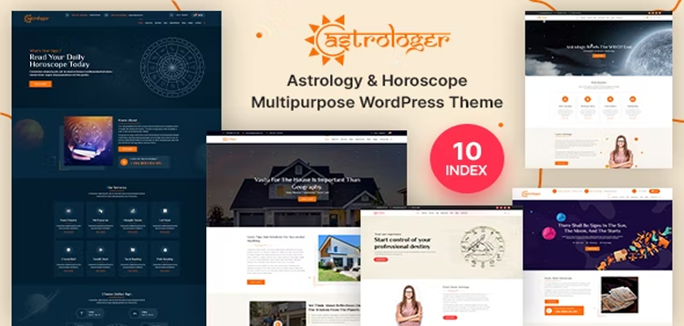 Item cover for download Horoscope and Astrology WordPress Theme