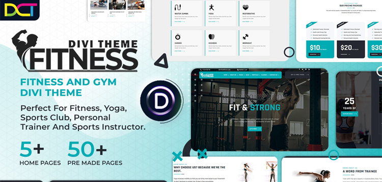 Item cover for download Divi Fitness