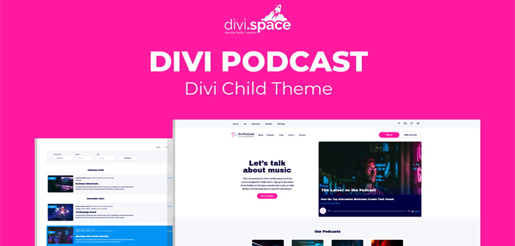 Item cover for download Divi Podcast