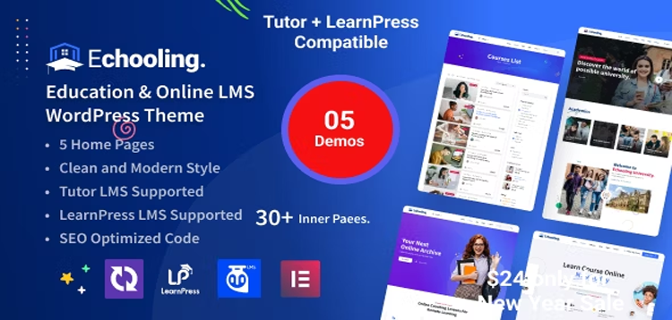 Item cover for download Echooling - Education WordPress Theme