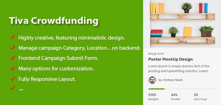 Item cover for download Tiva Crowdfunding - Wordpress Crowdfunding System