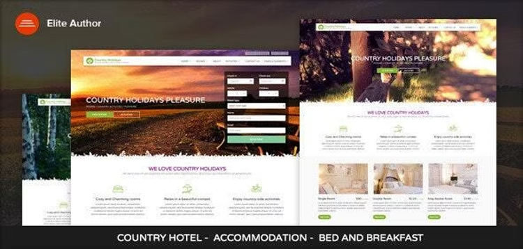 Item cover for download CountryHolidays - WordPress Country Hotel and Bed