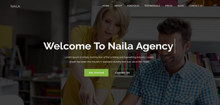 Item cover for download Naila - One Page MultiPurpose WordPress Theme