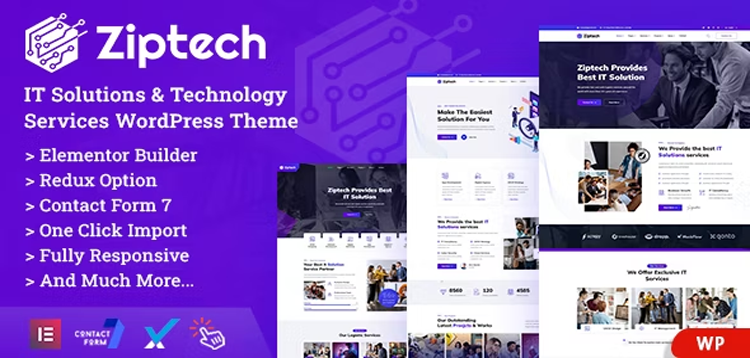 Item cover for download Ziptech - IT Solutions Technology WordPress Theme