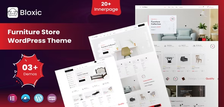 Item cover for download Bloxic - Furniture Store WooCommerce Theme