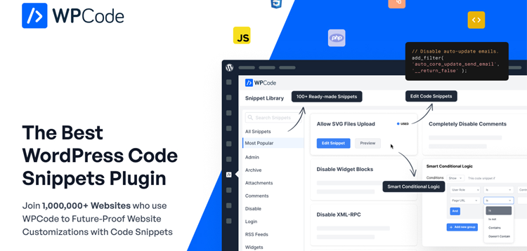 Item cover for download WPCode Pro The Best WordPress Code Snippets Plugin