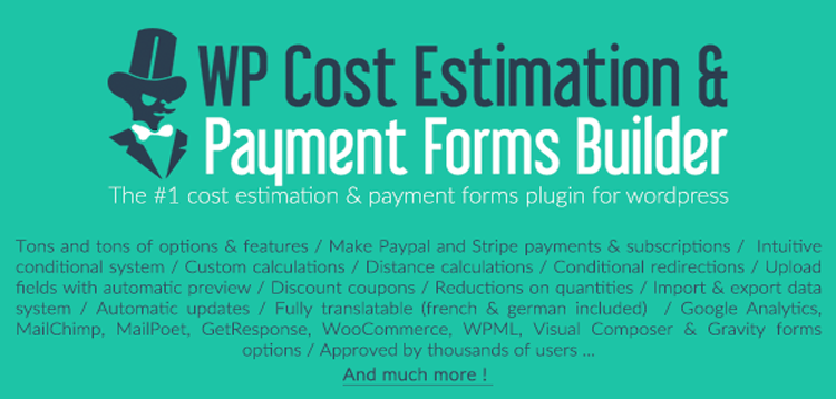 Item cover for download WP Cost Estimation & Payment Forms Builder