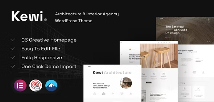 Item cover for download Kewi - Architecture & Interior Agency WordPress Theme