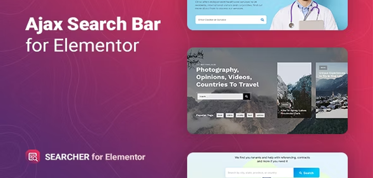 Item cover for download Searcher – Ajax Search for Elementor