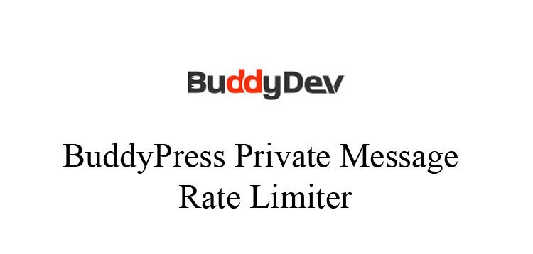 Item cover for download BuddyPress Private Message Rate Limiter