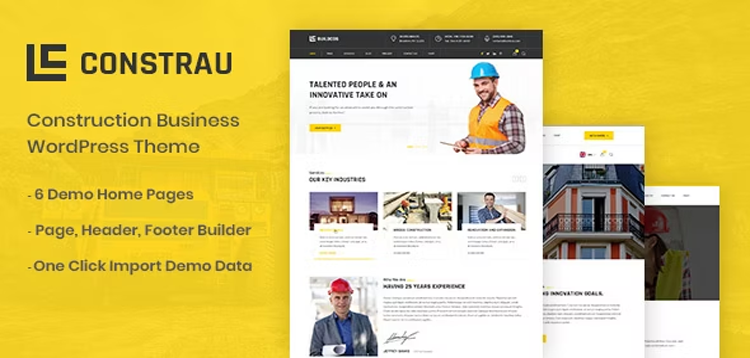 Item cover for download Constrau - Construction Business WordPress Theme