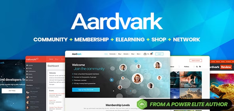 Item cover for download Aardvark - Community, Membership, BuddyPress Theme