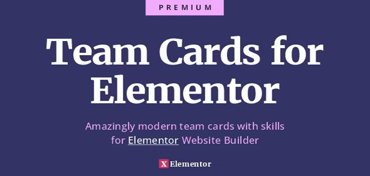 Item cover for download Team Cards for Elementor - Ultimate Team and Skills Widget Cards