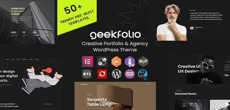 Item cover for download Geekfolio - Elementor Creative Portfolio & Agency WordPress Theme