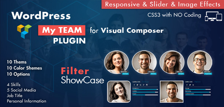 Item cover for download Team Showcase for Visual Composer WordPress Plugin 