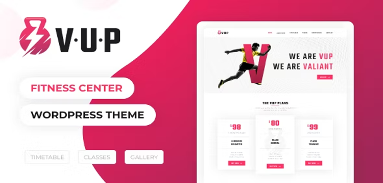 Item cover for download VUP - Fitness Center WordPress Theme