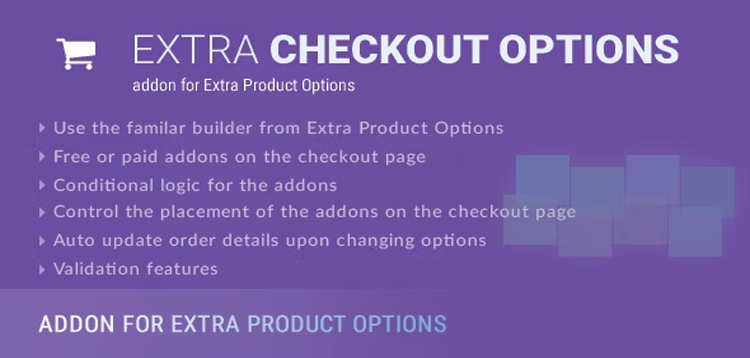 Item cover for download Extra Checkout Options - addon for Extra Product Options plugin