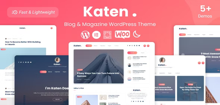 Item cover for download Katen - Blog & Magazine WordPress Theme