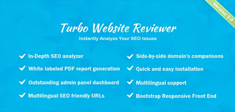Item cover for download Turbo Website Reviewer - In-depth SEO Analysis Tool